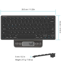 Thumbnail for Teclado Bluetooth Wireless Keyboard Mac Pc Tablet Cel