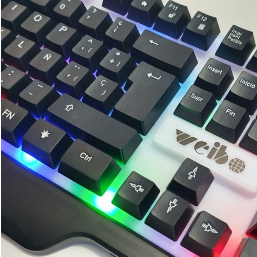 Teclado Gamer Con Iluminación Led + Mouse Gamer Dpi wb-550