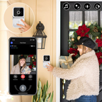 Video Portero Timbre Dual Inalámbrico Visión Nocturna Hd