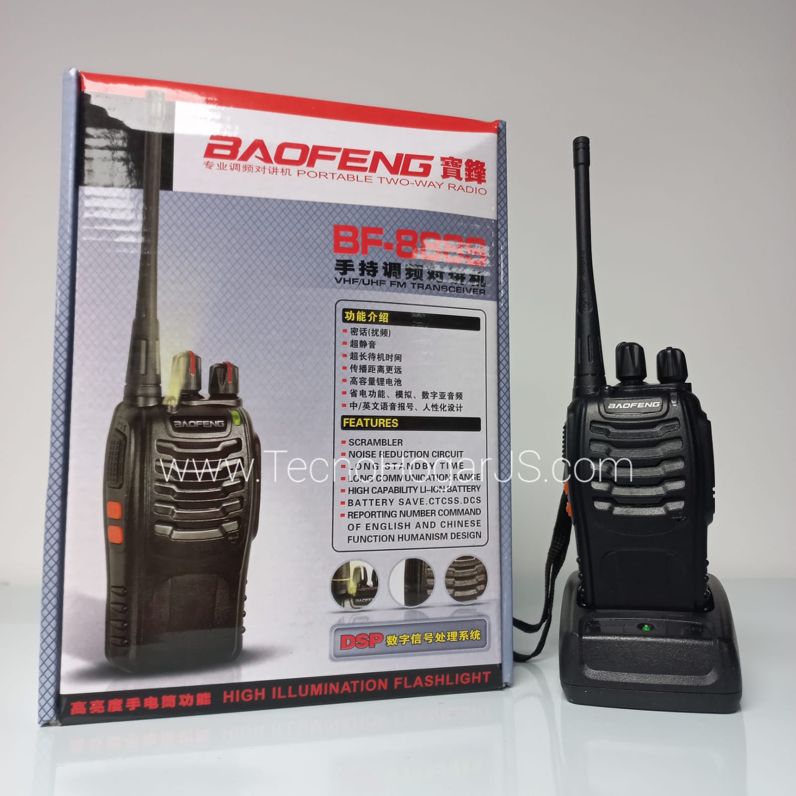 Radio Walkie Talkie Baofeng Bf-888s Uhf X2 Batería 2800mah