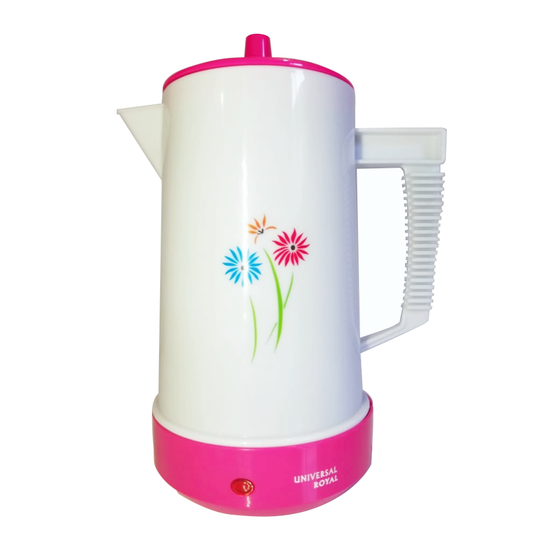 Cafetera Eléctrica Hervidor Universal Royal Multiusos 1.5 Lts