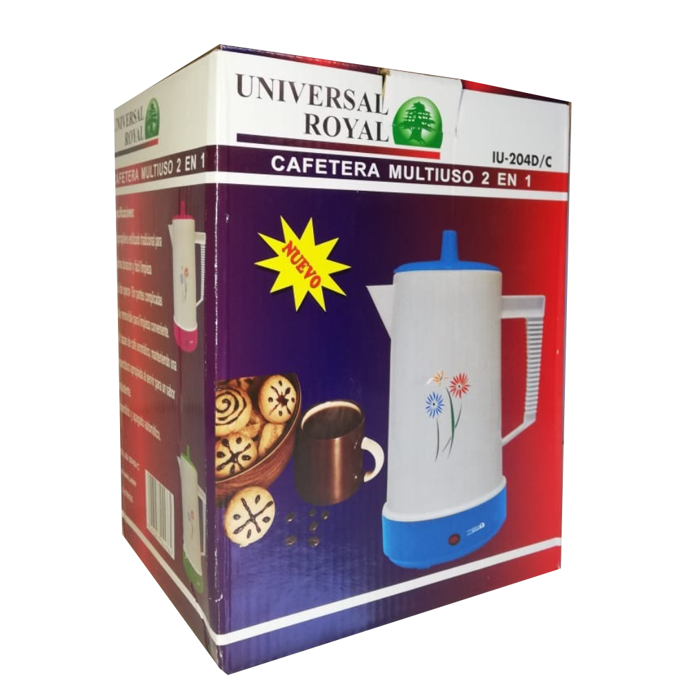 Cafetera Eléctrica Hervidor Universal Royal Multiusos 1.5 Lts