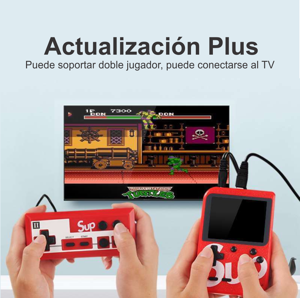 Consola De Juegos Portátil 400 Juegos En 1 Control Adicional