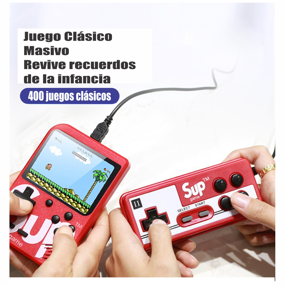 Consola De Juegos Portátil 400 Juegos En 1 Control Adicional