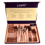 Juego De Cubiertos Acero Inoxidable 24pcs + Estuche