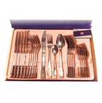 Juego De Cubiertos Acero Inoxidable 24pcs + Estuche