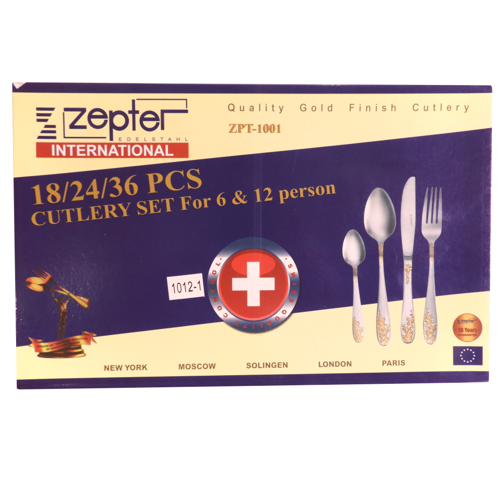 Juego De Cubiertos Acero Inoxidable 24pcs + Estuche