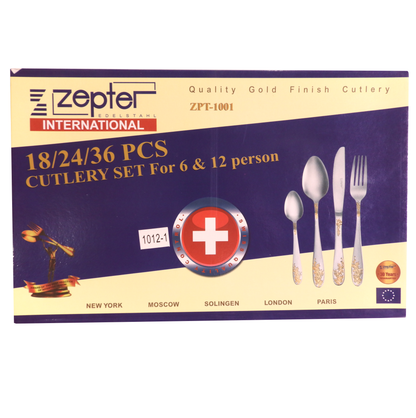 Juego De Cubiertos Acero Inoxidable 24pcs + Estuche