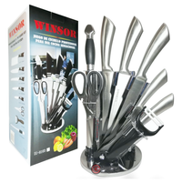 Thumbnail for Juego De Cuchillos Winsor En Acero Inoxidable X9 Pcs